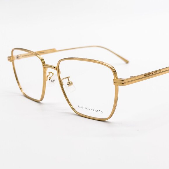 NEW BOTTEGA VENETA EYEGLASSES BV1015O 002 GOLD UNISEX EYEWEAR BOTTEGA VENETA - Picture 6 of 9